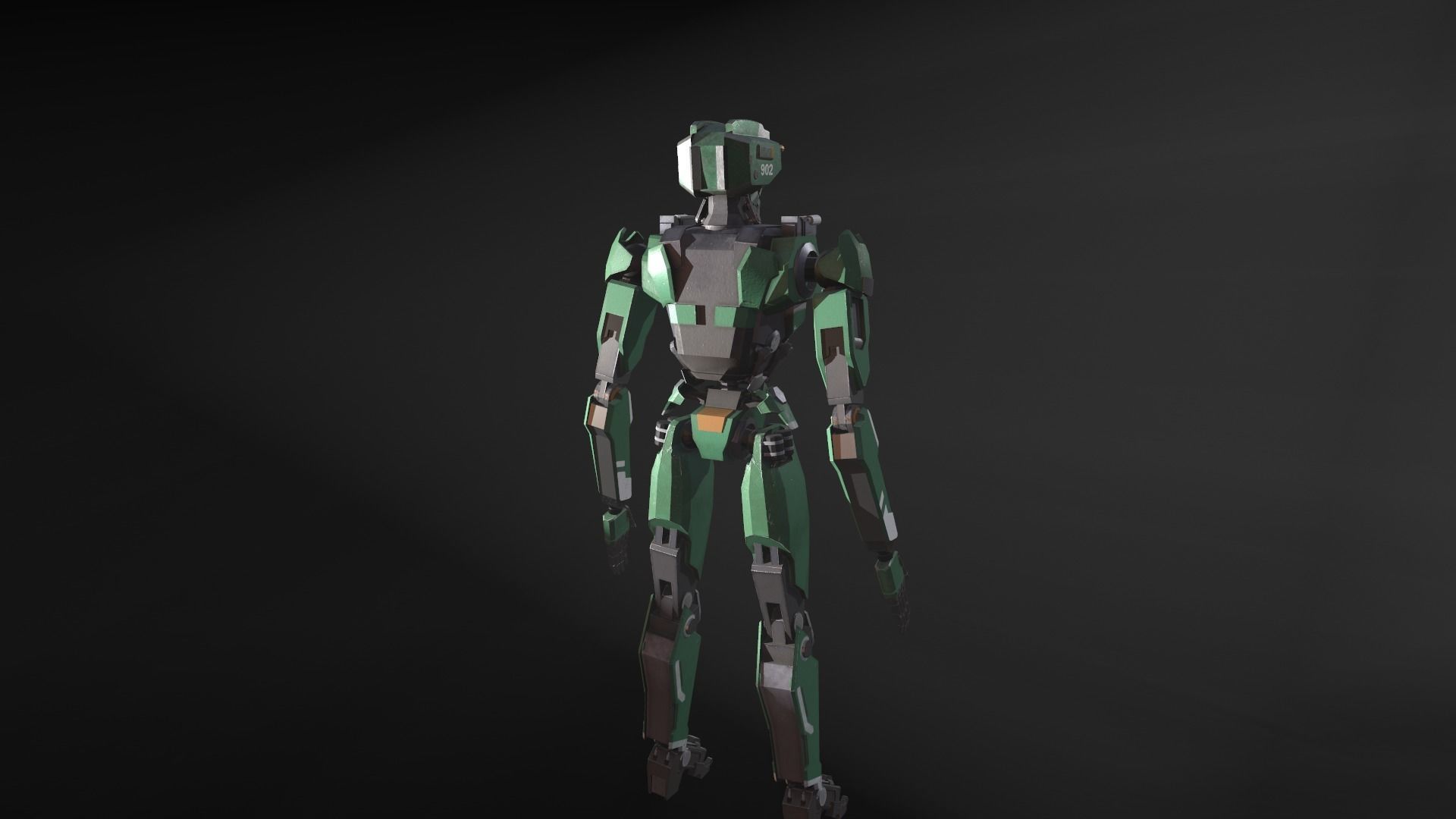robot Free low-poly 3D model_17