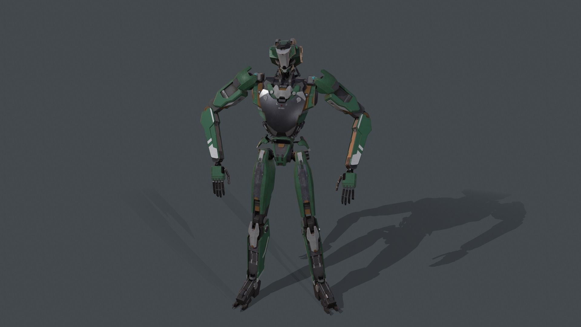 robot Free low-poly 3D model_5