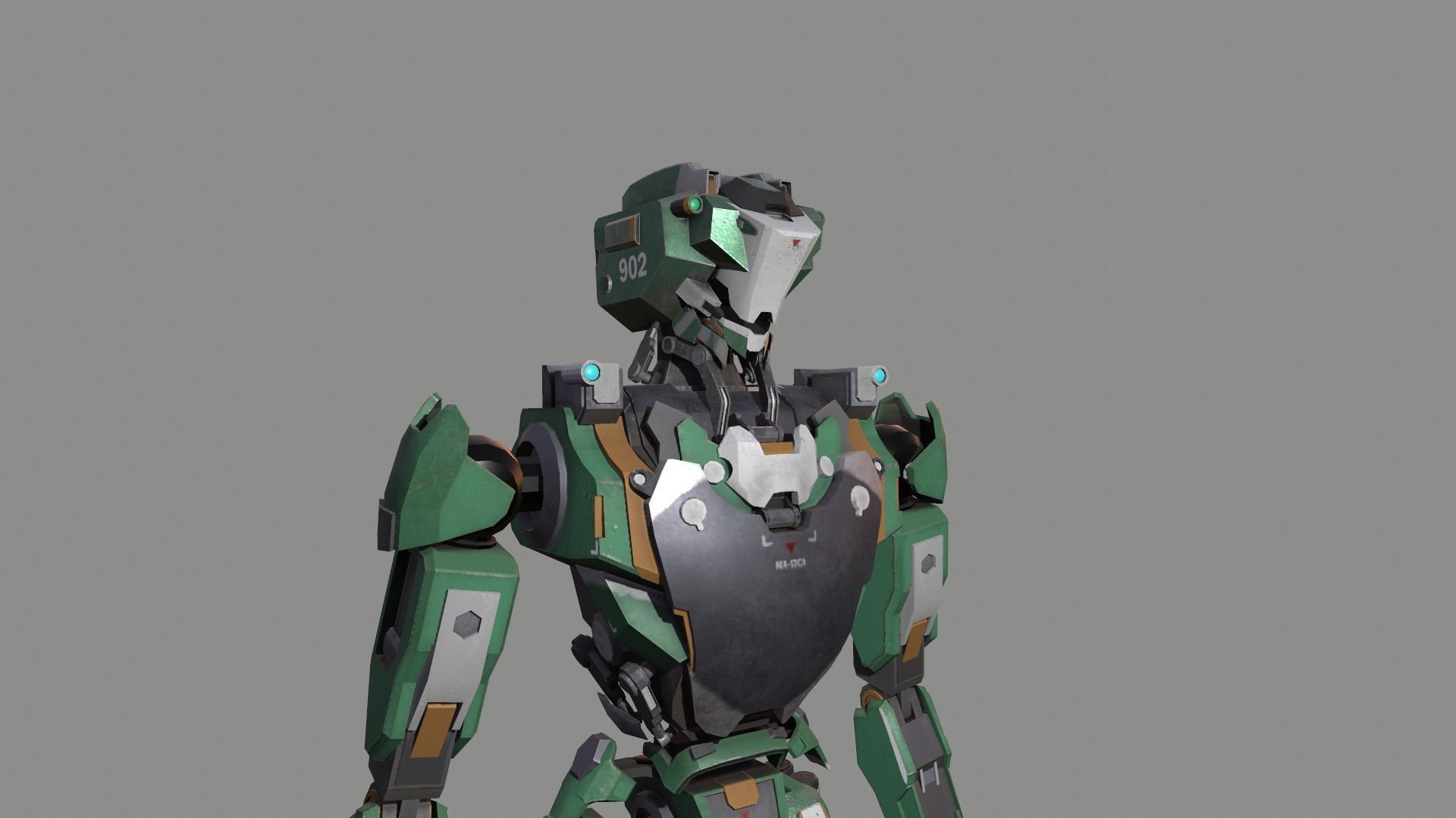 robot Free low-poly 3D model_24