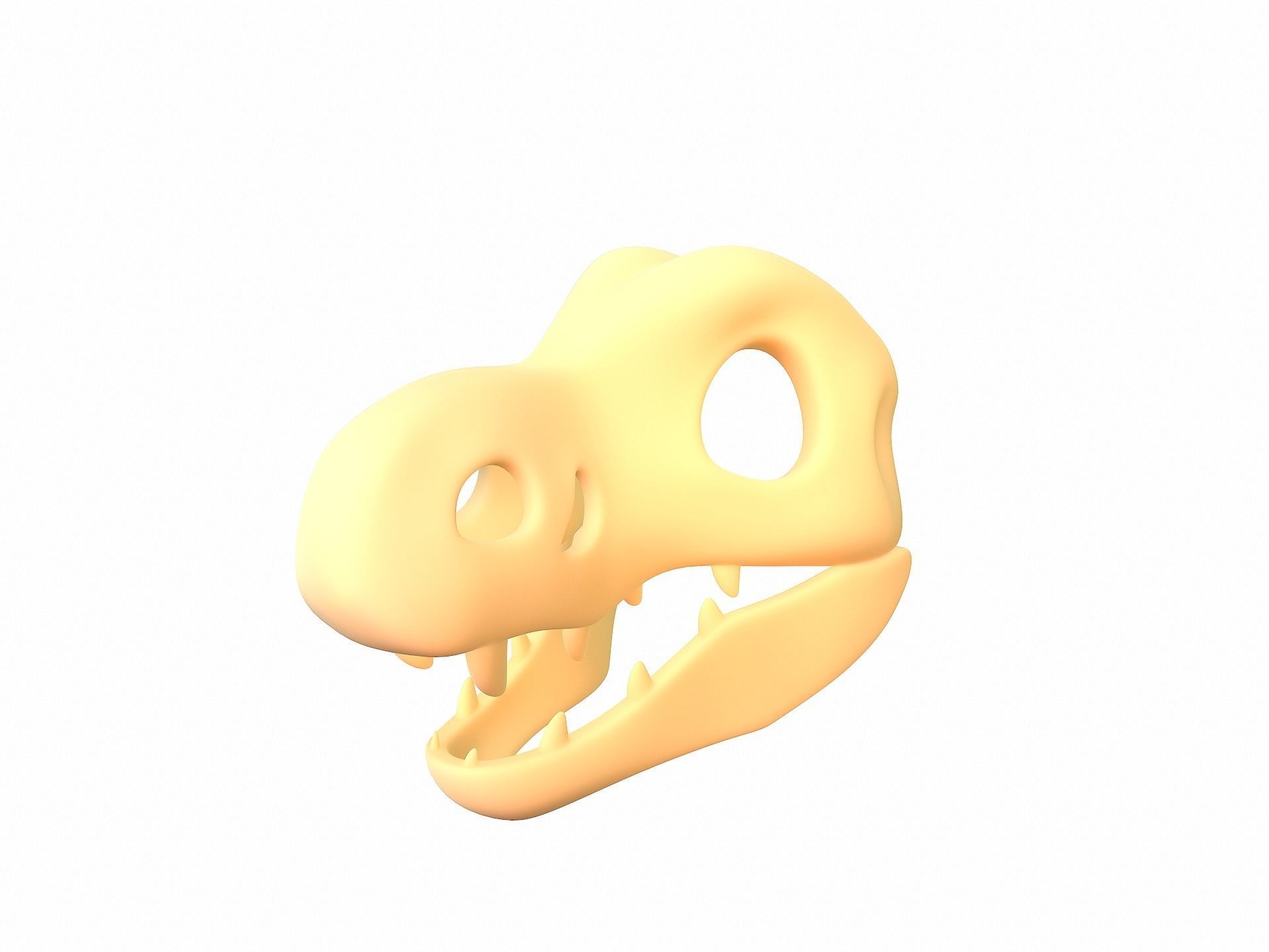 Dinosaur Skull 3D model_11