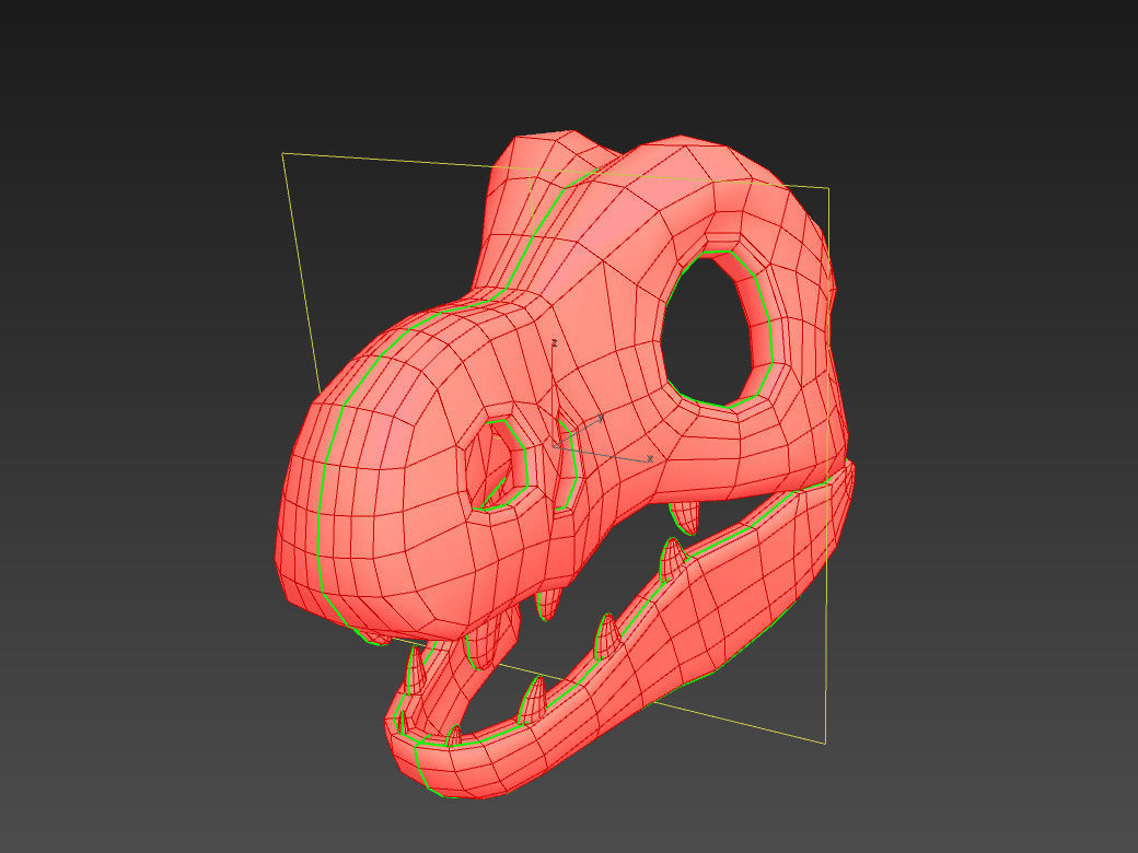 Dinosaur Skull 3D model_24