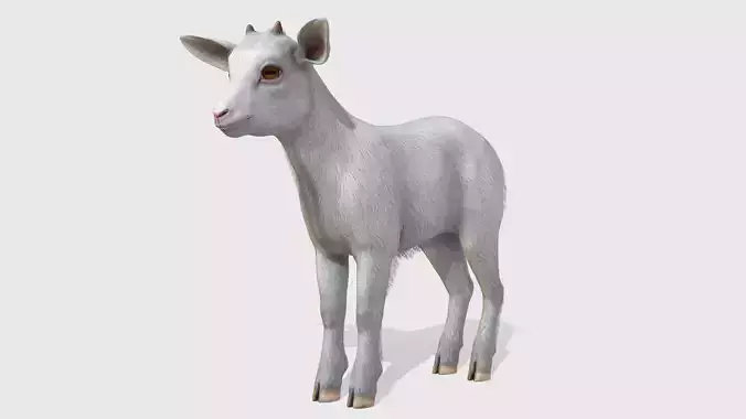Goatling  Low-poly 3D model