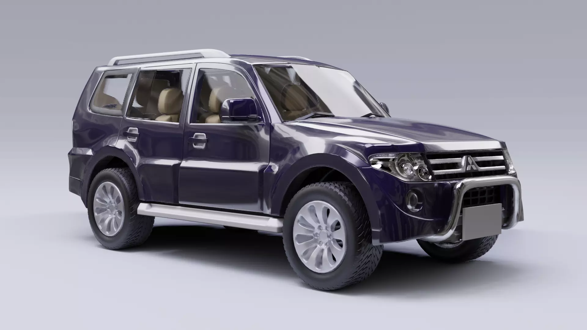 Mitsubishi Pajero model in Blender 3D 3D model