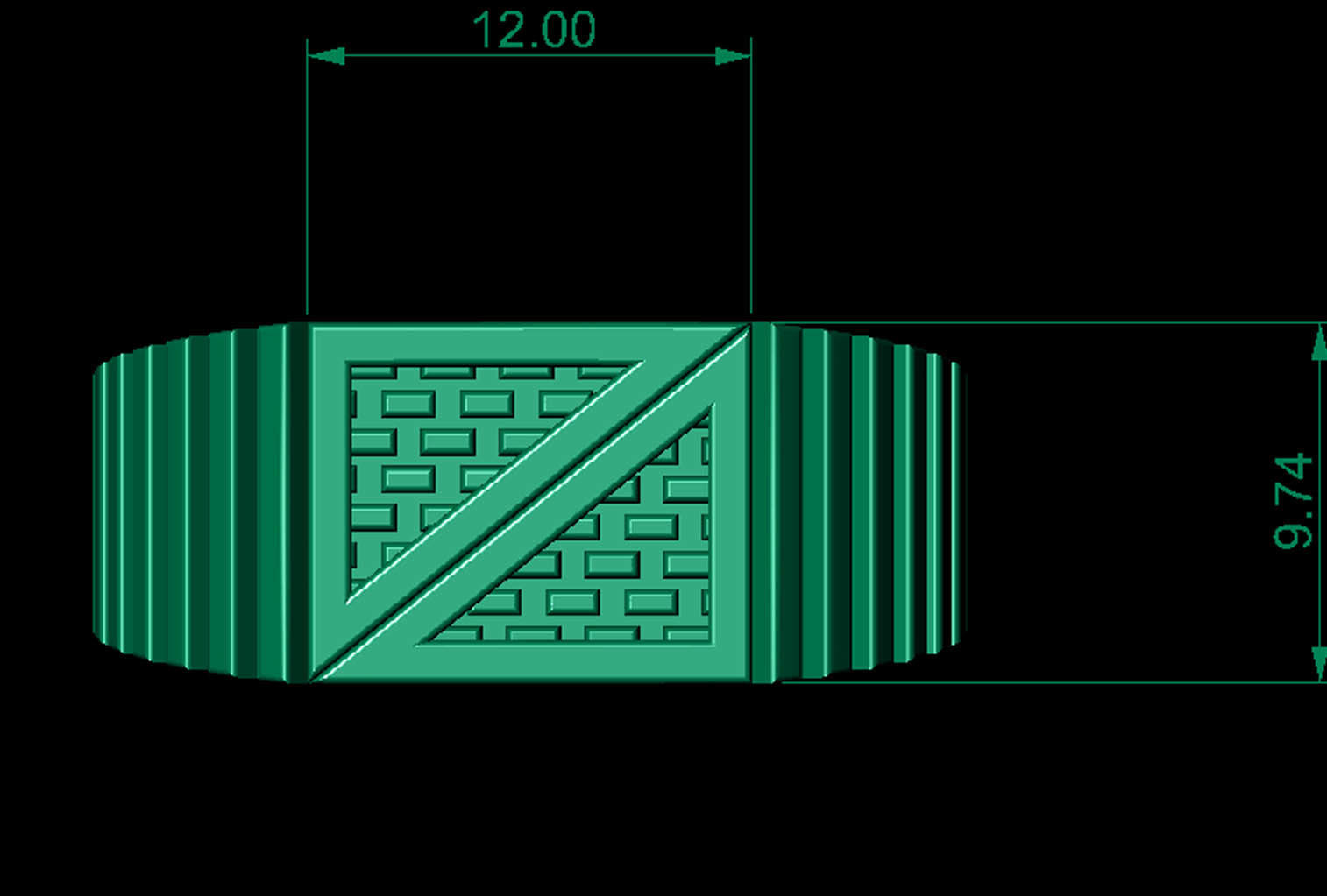 TEXTURE GENTS RING  CAN PRINT WITH ANY CAM MACHINE 3D print model_4