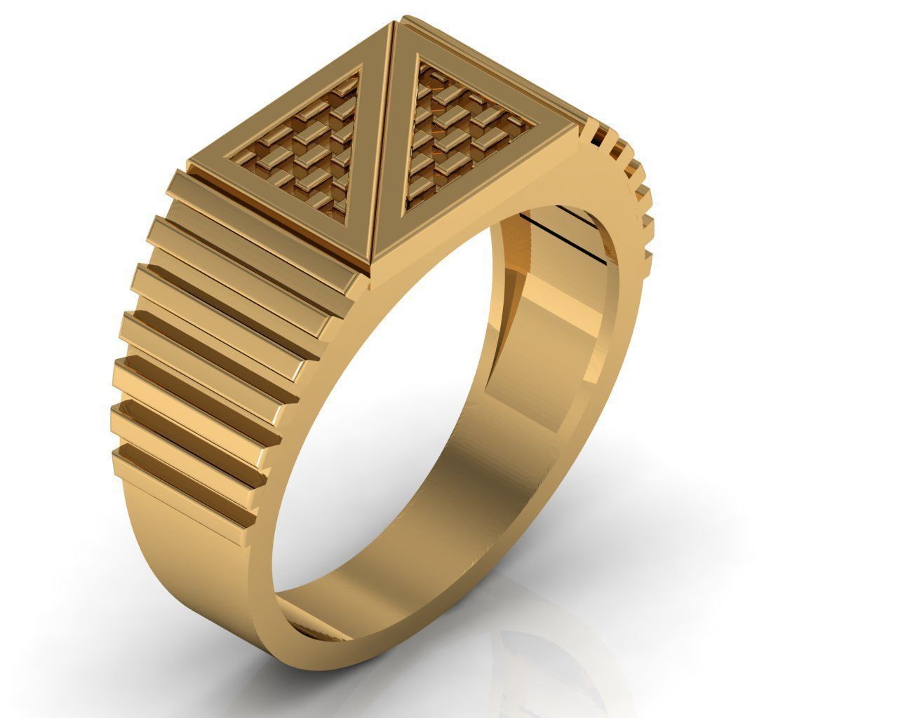 TEXTURE GENTS RING  CAN PRINT WITH ANY CAM MACHINE 3D print model_1