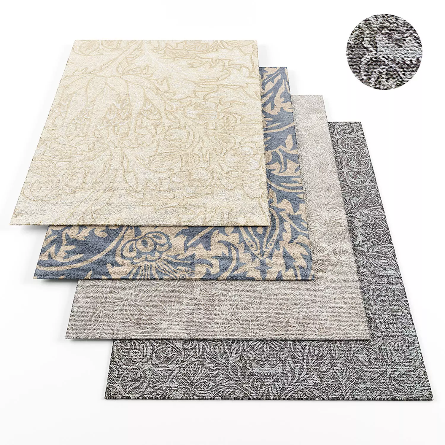 William Morris Rugs 3D model_0