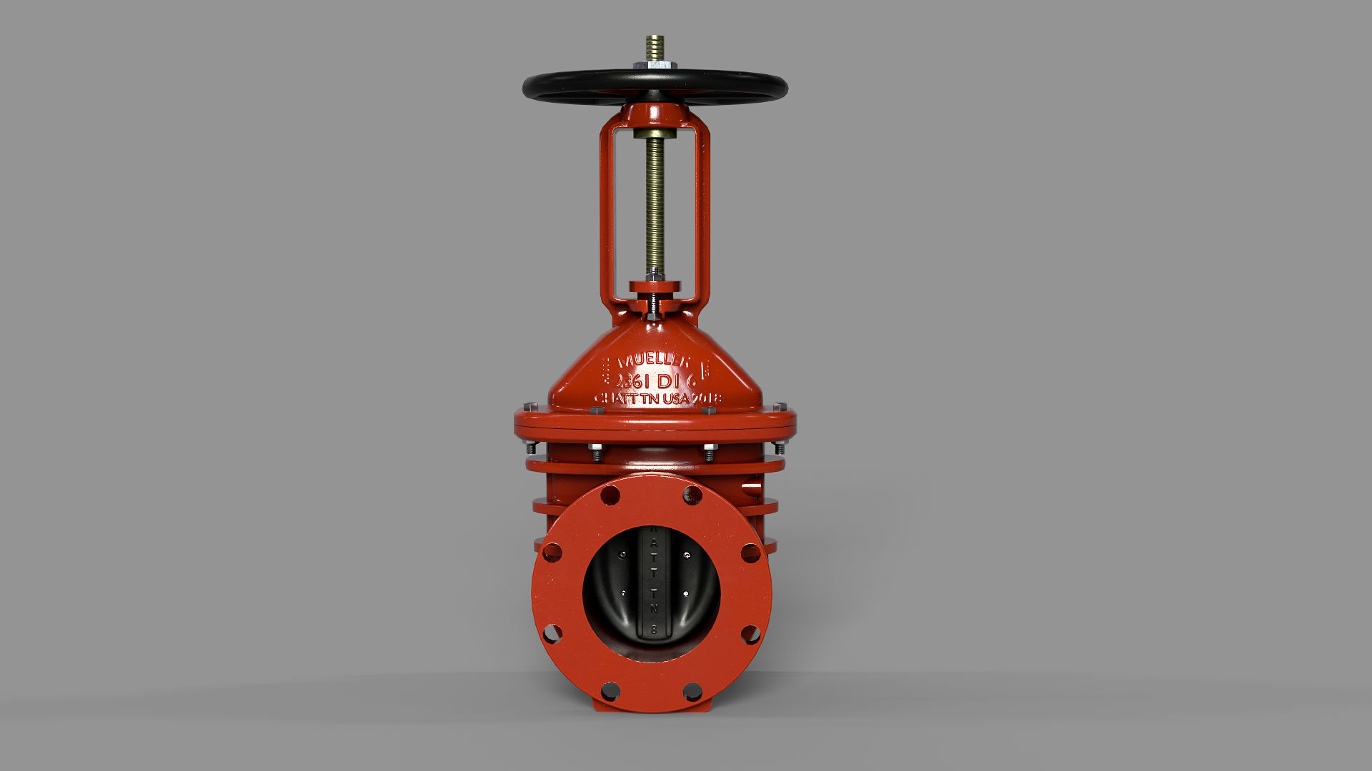 Pipeline industrial  valves Low-poly 3D model