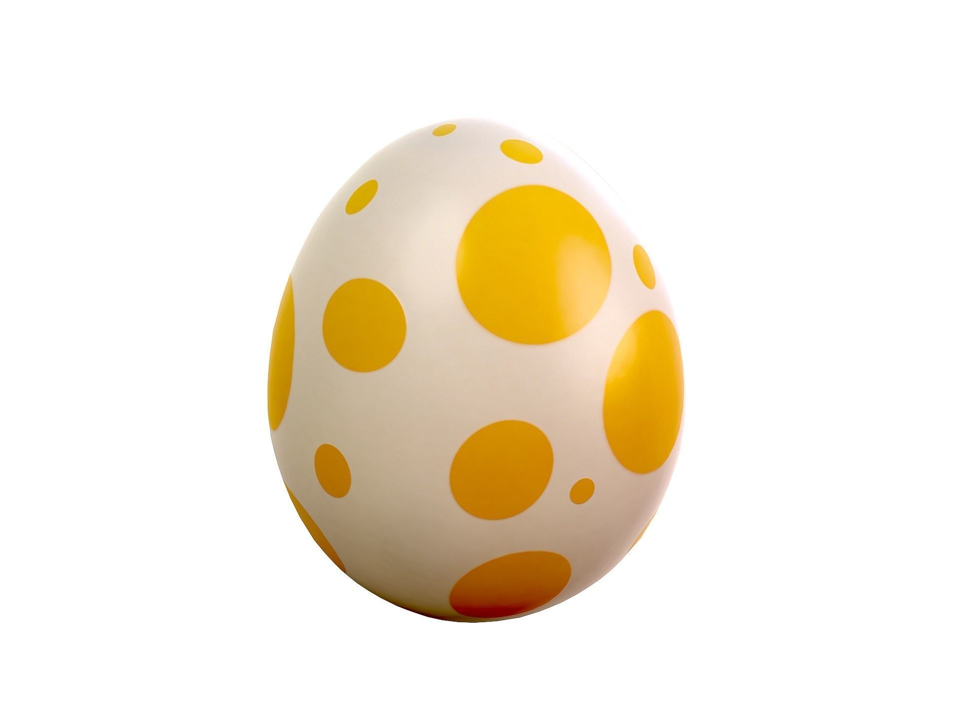 Dinosaur Egg Low-poly 3D model_1