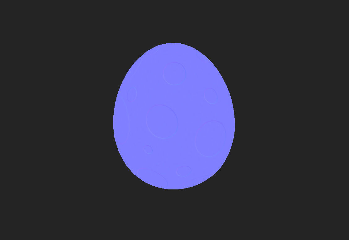 Dinosaur Egg Low-poly 3D model_8