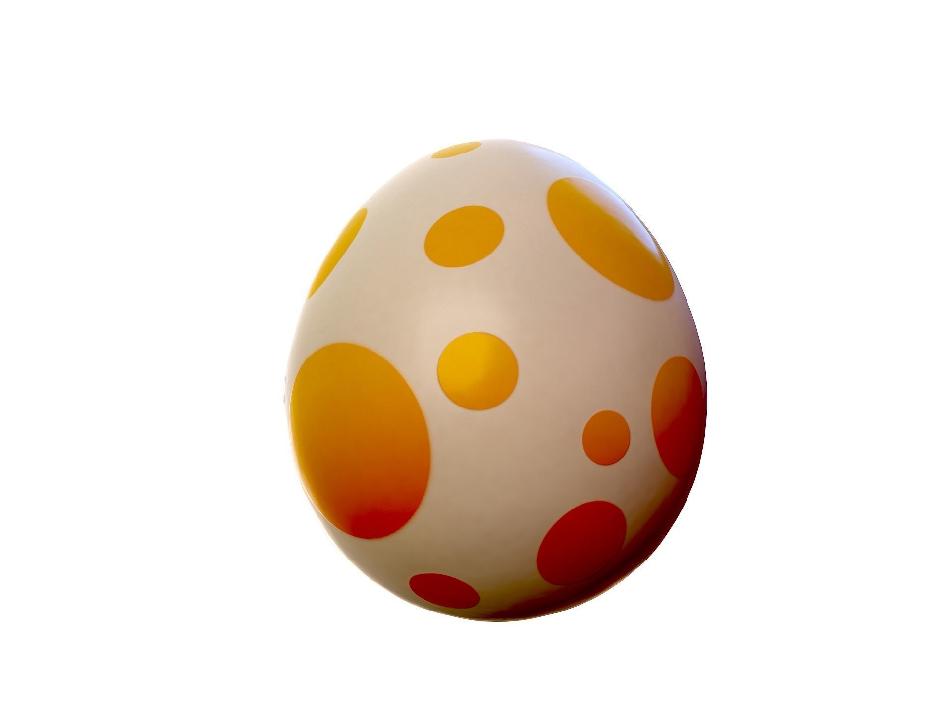 Dinosaur Egg Low-poly 3D model_3