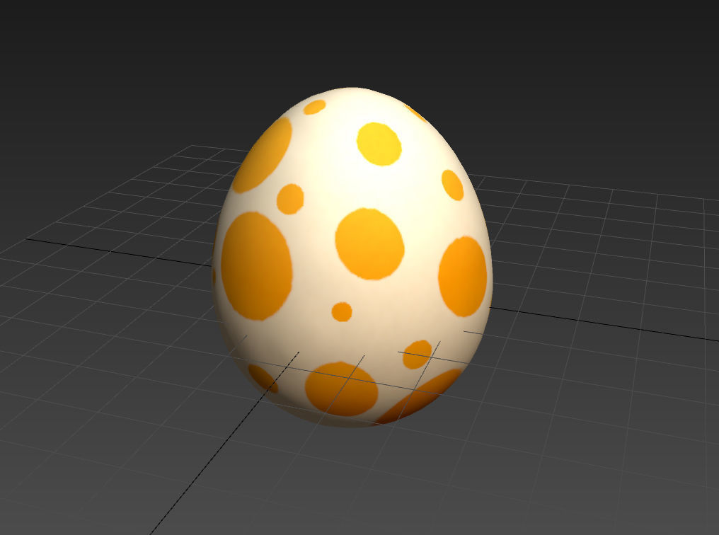 Dinosaur Egg Low-poly 3D model_15