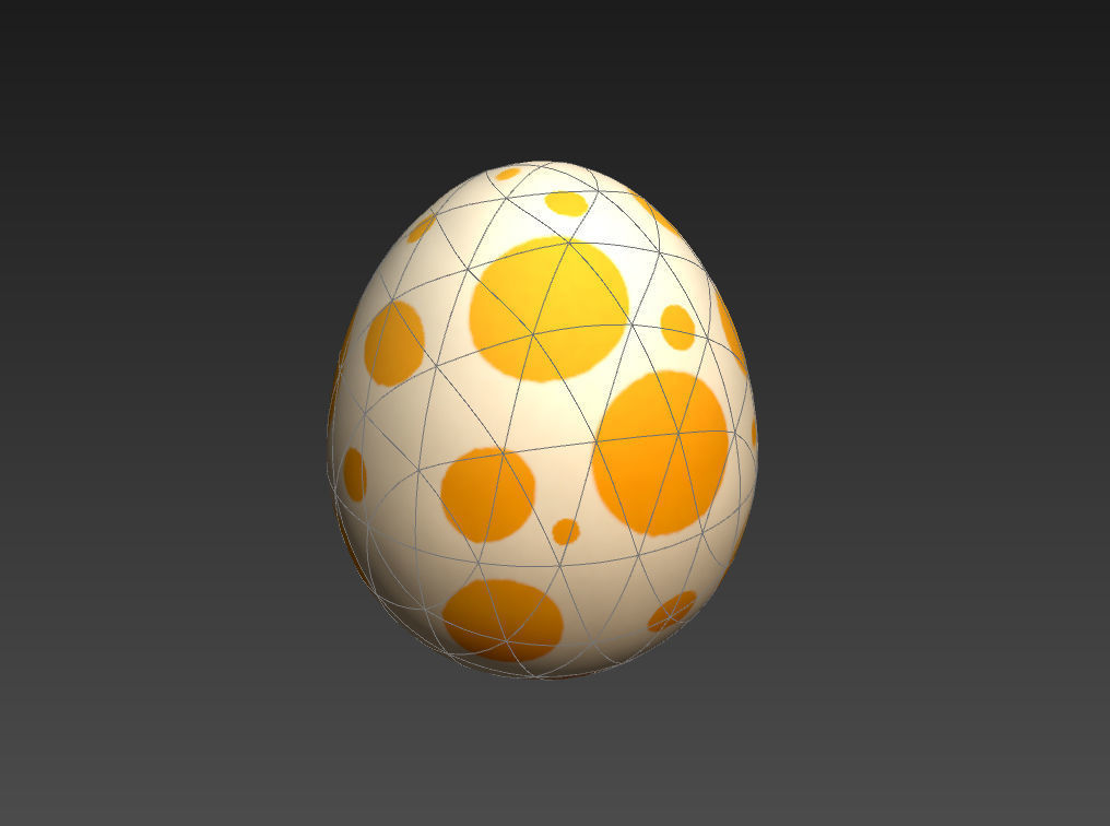 Dinosaur Egg Low-poly 3D model_16