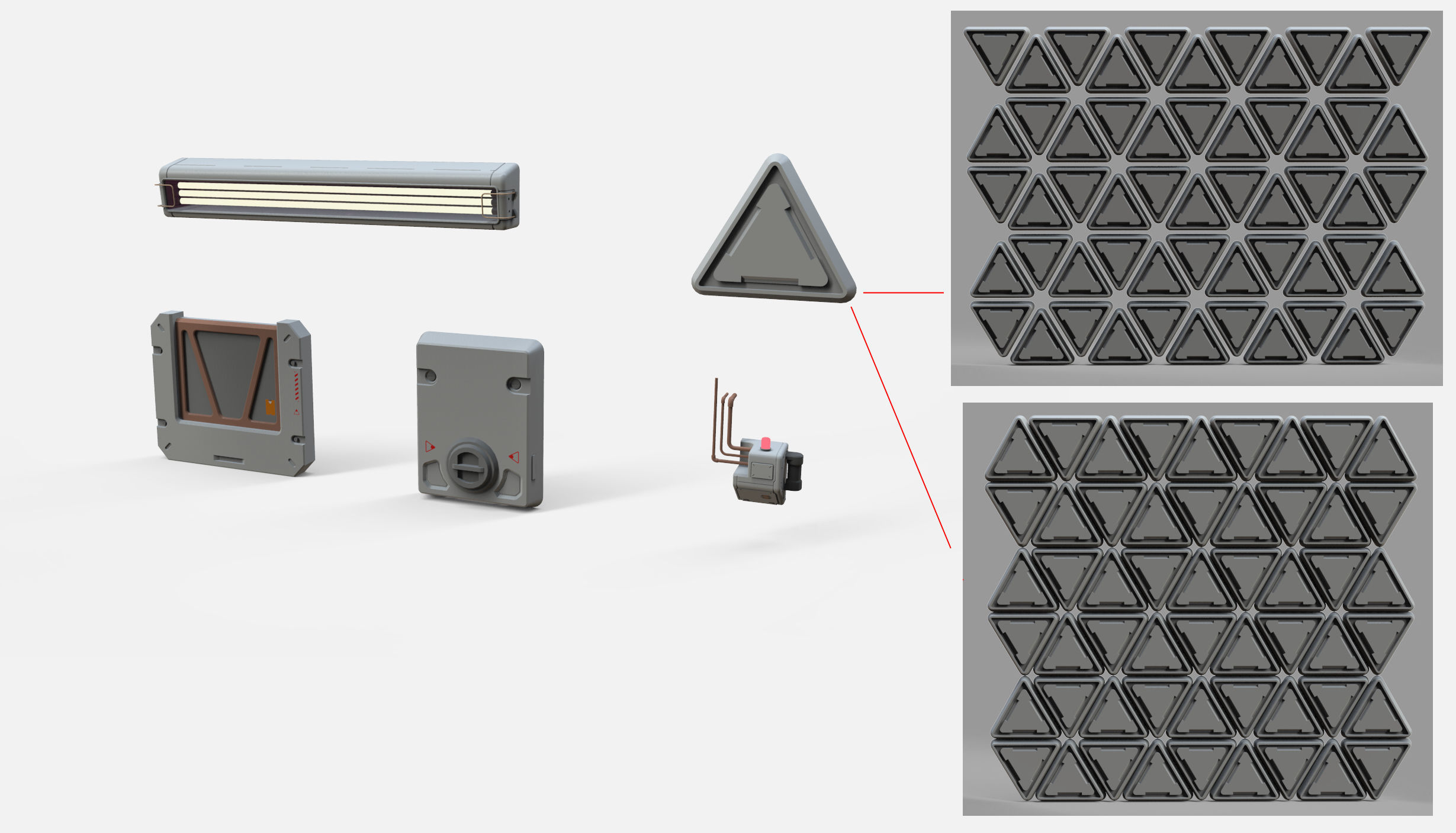 sci-fi Architecture kitbash 12 3D model_13