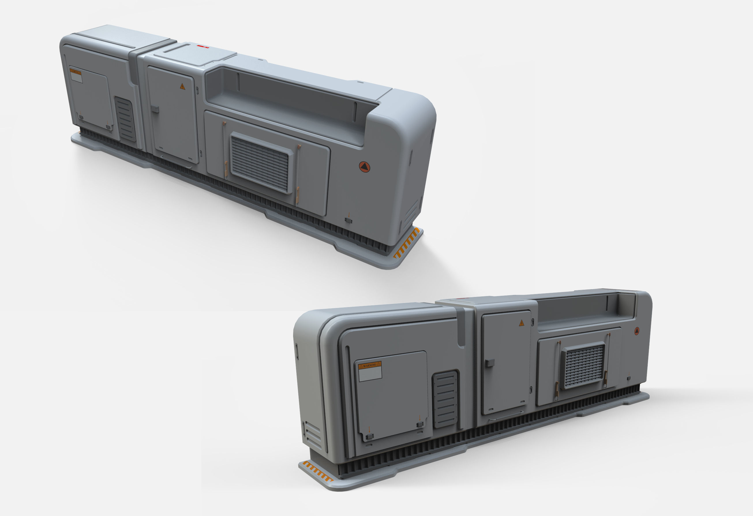 sci-fi Architecture kitbash 12 3D model_6