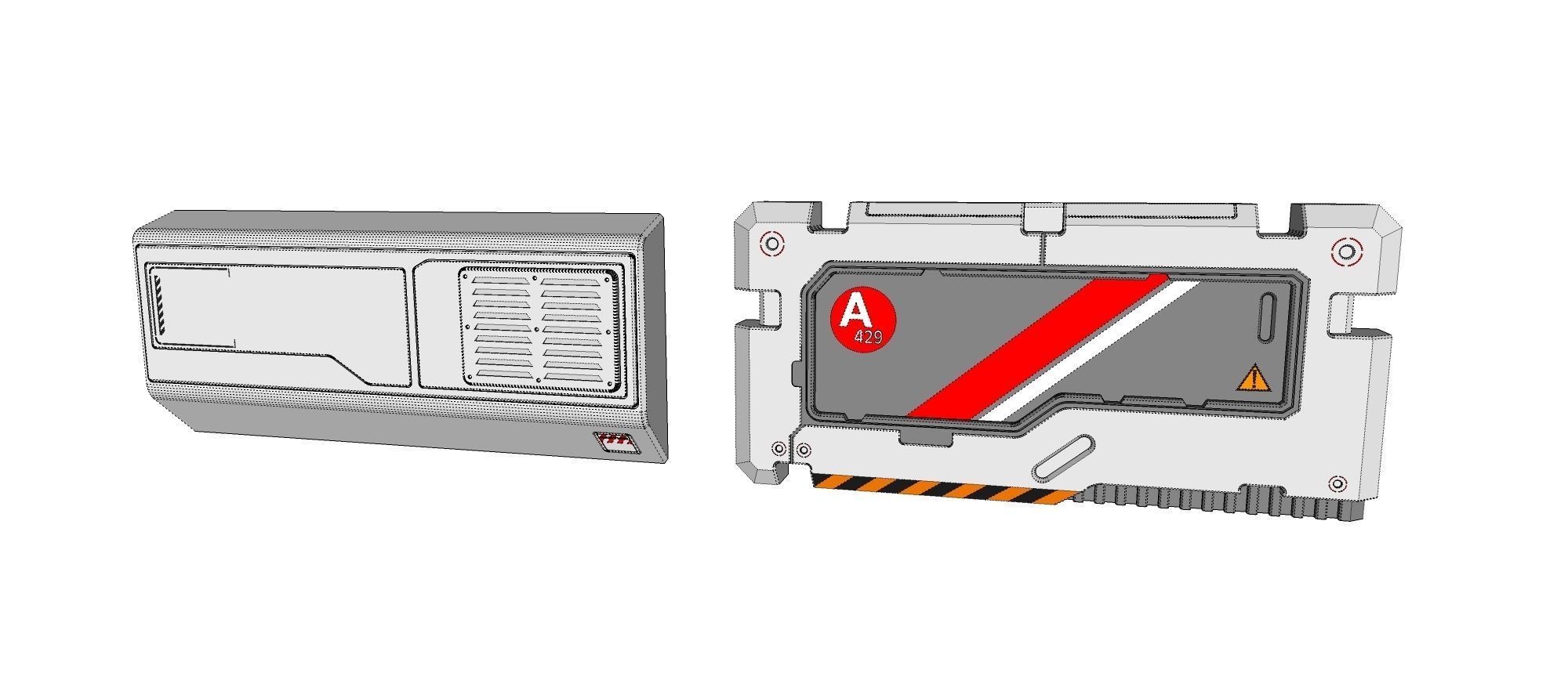 sci-fi Architecture kitbash 12 3D model_21