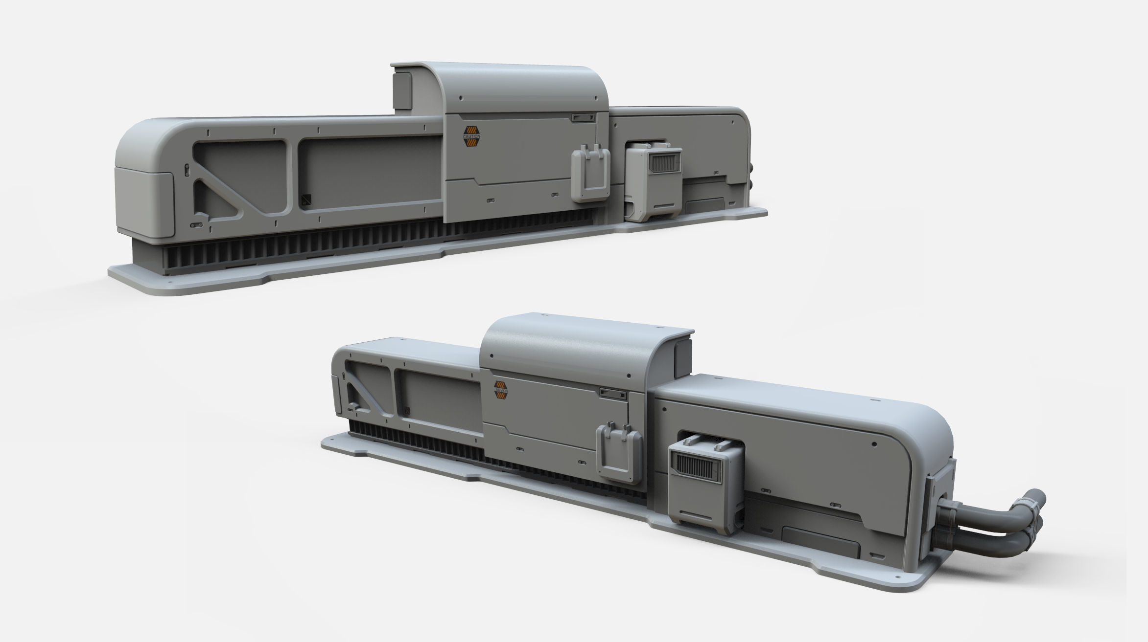 sci-fi Architecture kitbash 12 3D model_5