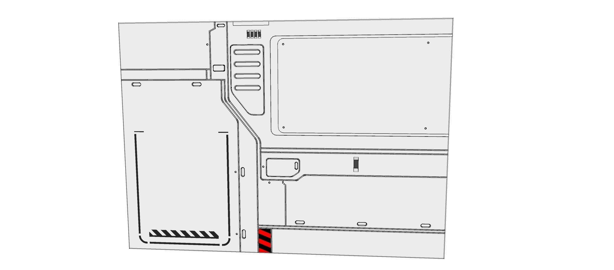 sci-fi Architecture kitbash 12 3D model_23