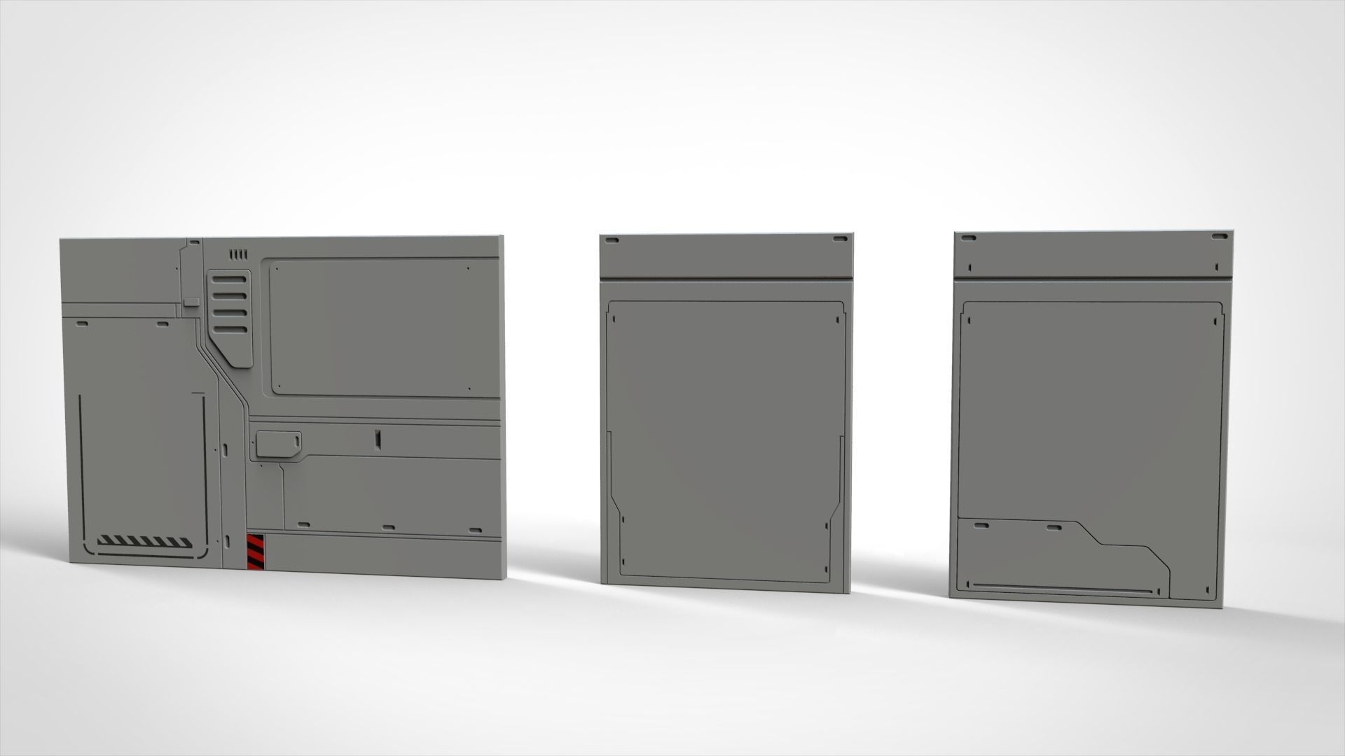 sci-fi Architecture kitbash 12 3D model_8