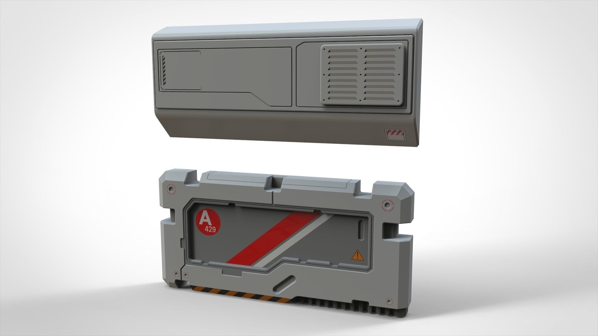 sci-fi Architecture kitbash 12 3D model_11