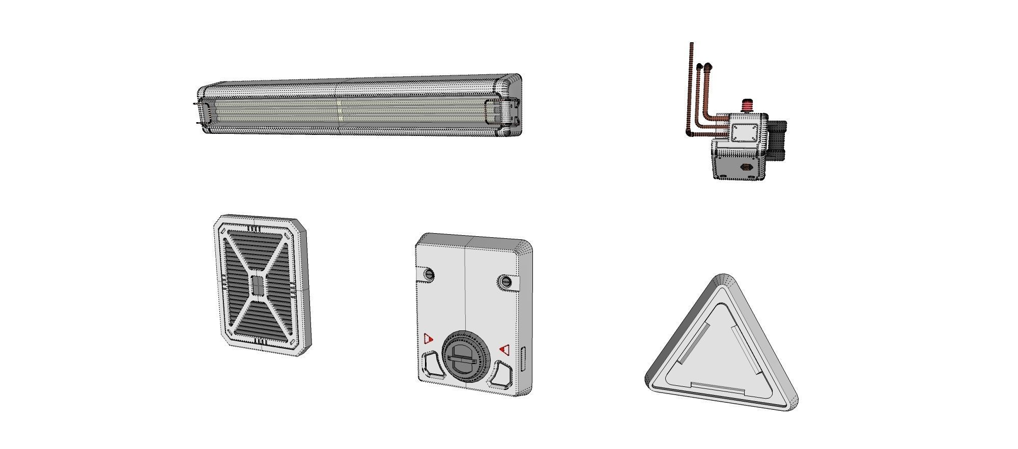sci-fi Architecture kitbash 12 3D model_26