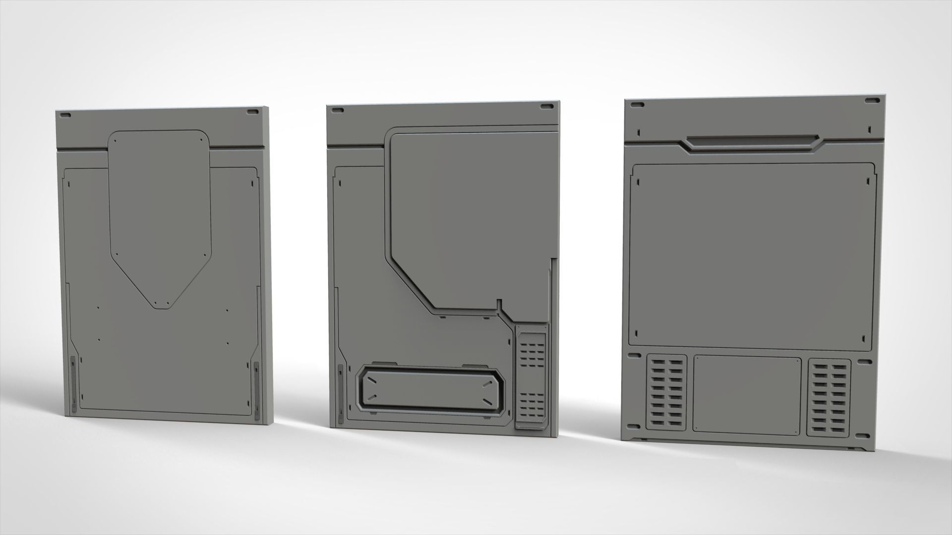 sci-fi Architecture kitbash 12 3D model_9