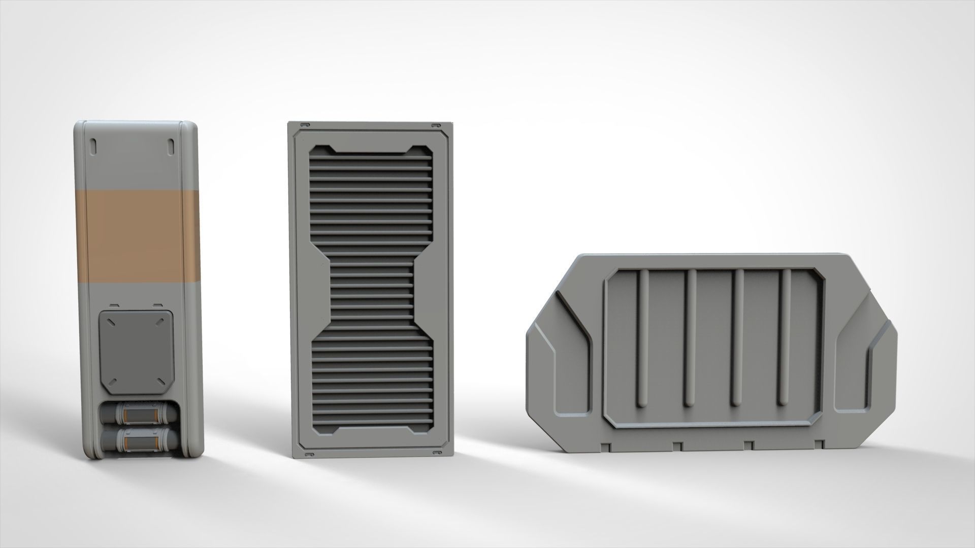 sci-fi Architecture kitbash 12 3D model_14