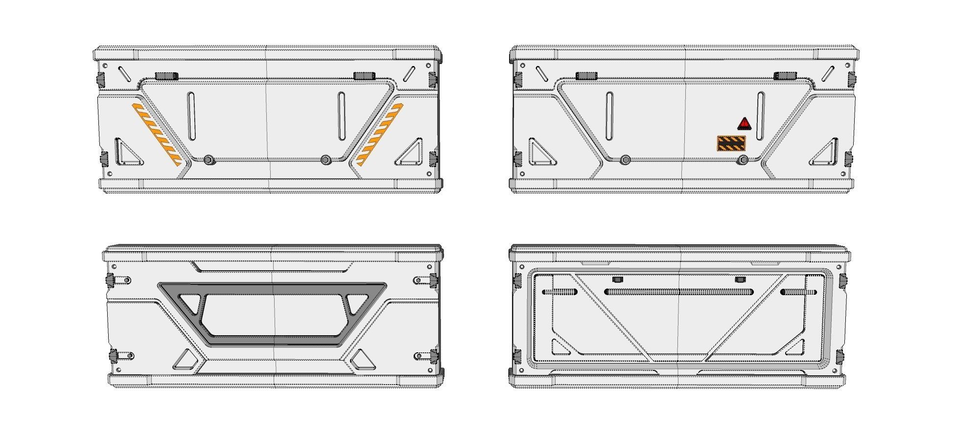 sci-fi Architecture kitbash 12 3D model_19