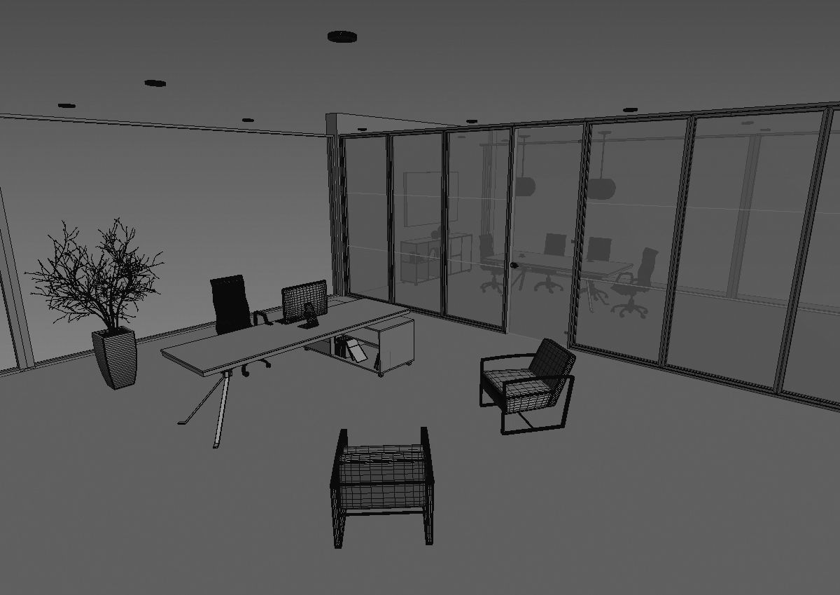office interior md699 c07 3D model_37