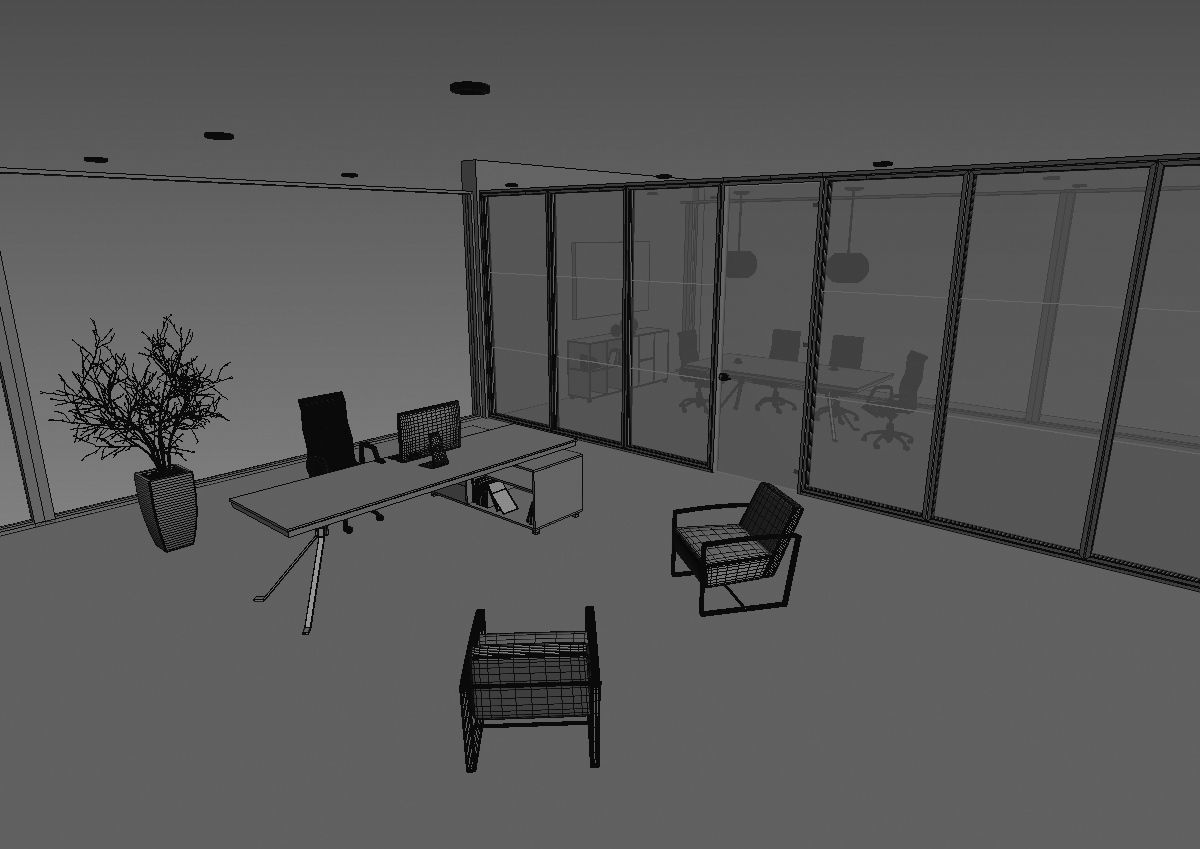 office interior md699 c07 3D model_36