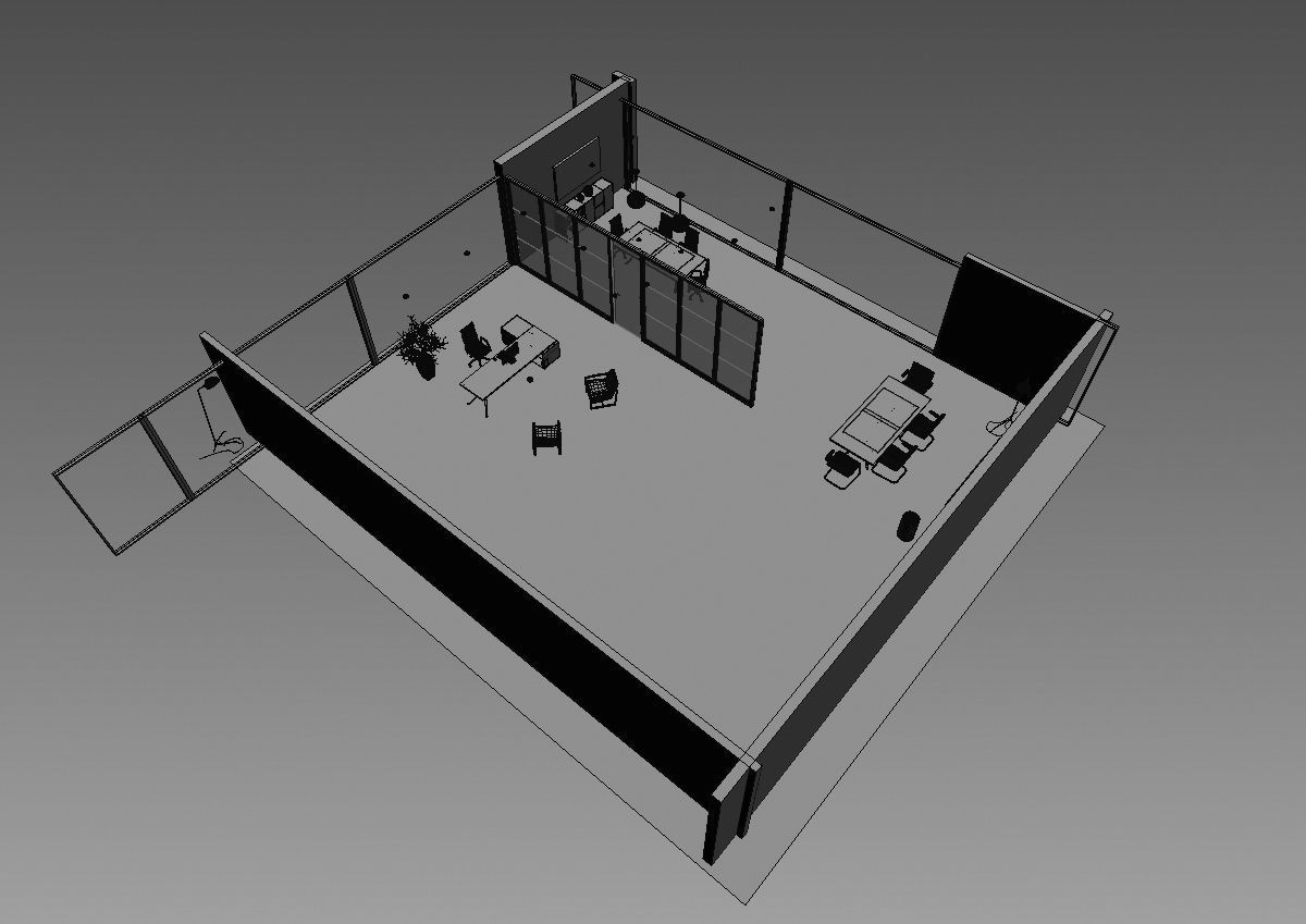 office interior md699 c07 3D model_2