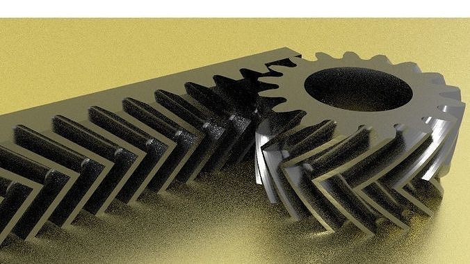 rak and pinion Free 3D print model