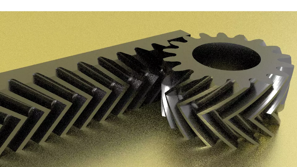 rak and pinion Free 3D print model