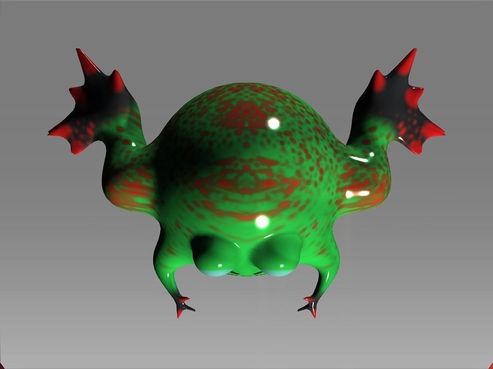 Beast toys decoration Low-poly 3D model_33