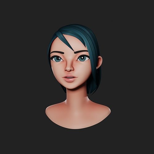Cute Character CJ Low-poly 3D model