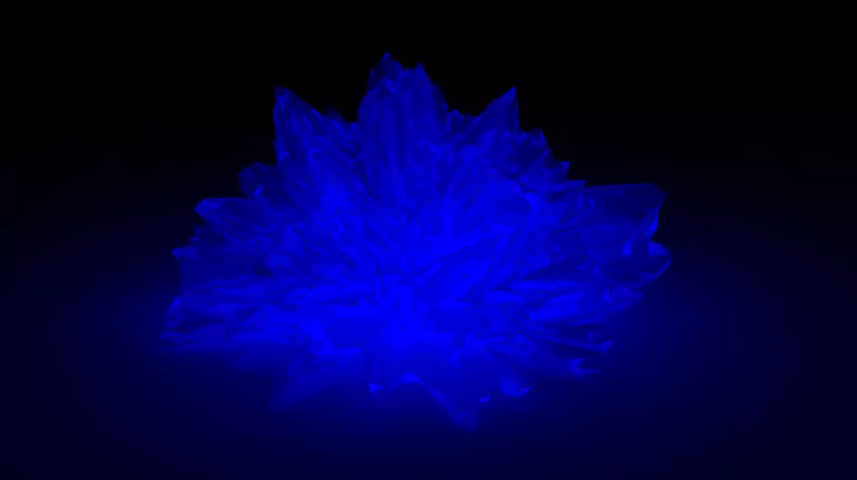 Glowing Crystal Low-poly 3D model_0