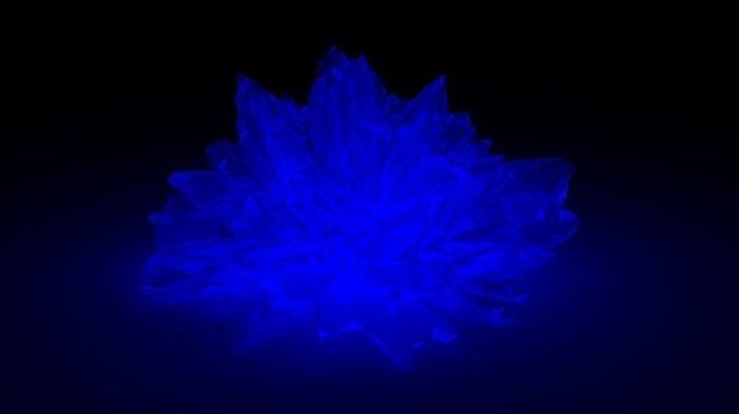 Glowing Crystal  Low-poly 3D model
