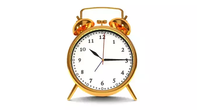 Vintage Alarm clock 3Dmodel