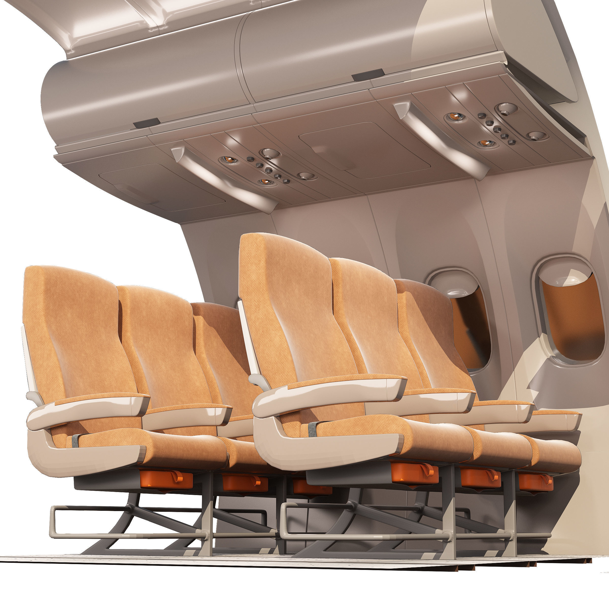 collection airplane chair 3 colors  3D model_11