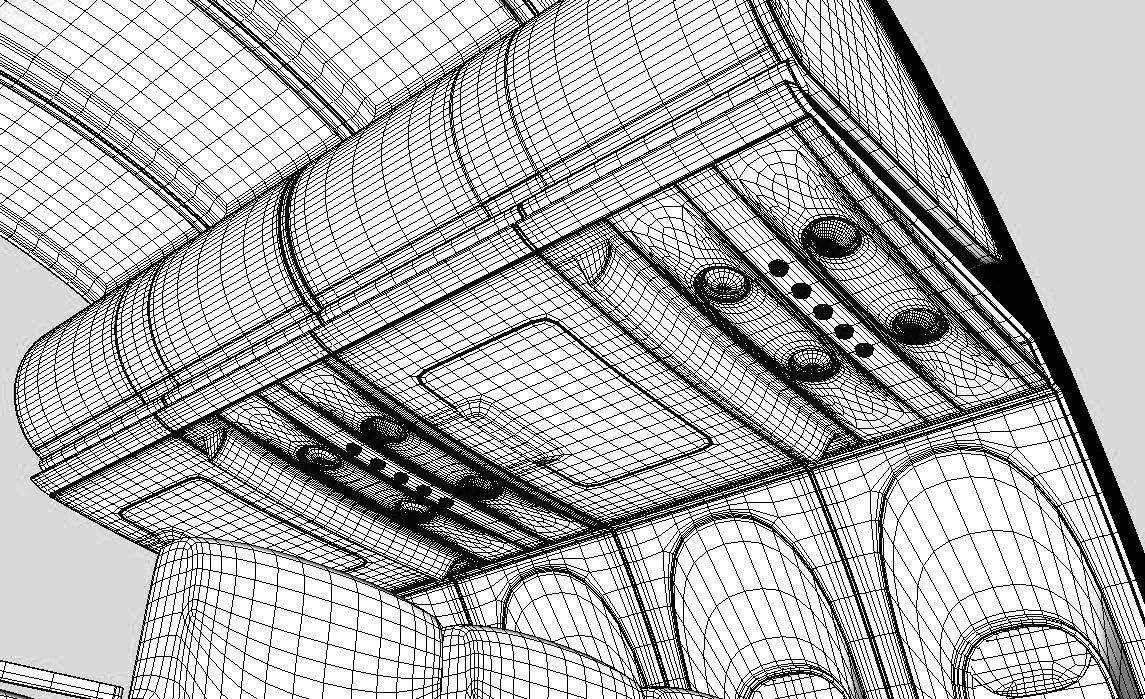 collection airplane chair 3 colors  3D model_4