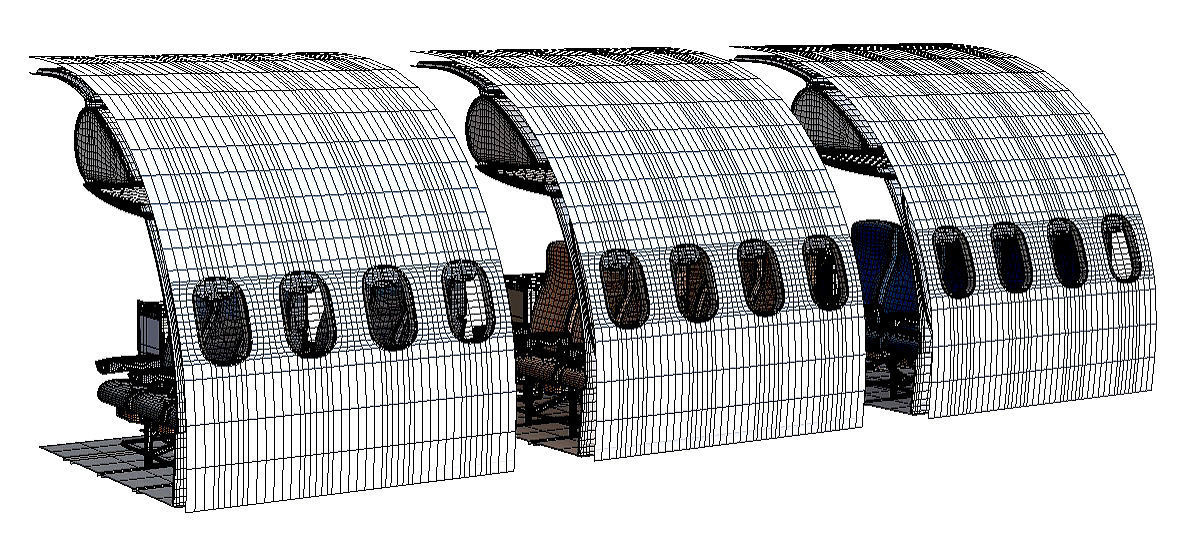 collection airplane chair 3 colors  3D model_7