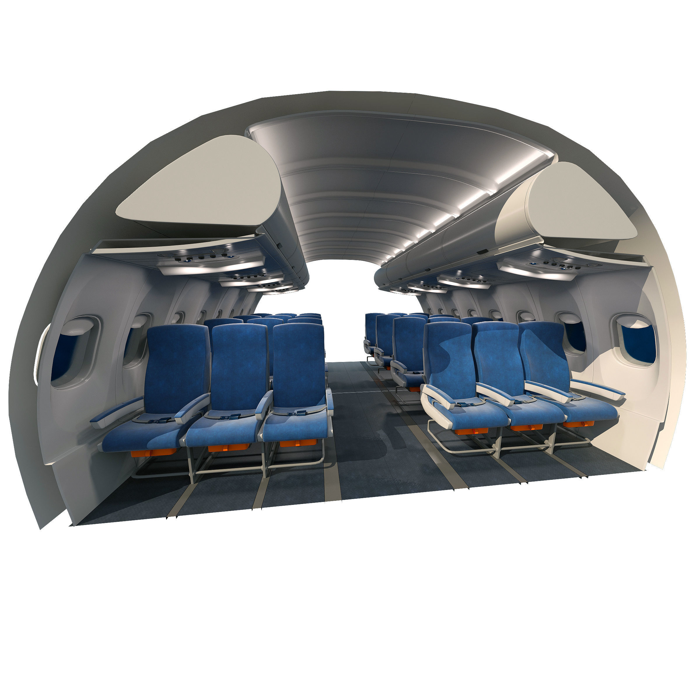 collection airplane chair 3 colors  3D model_8