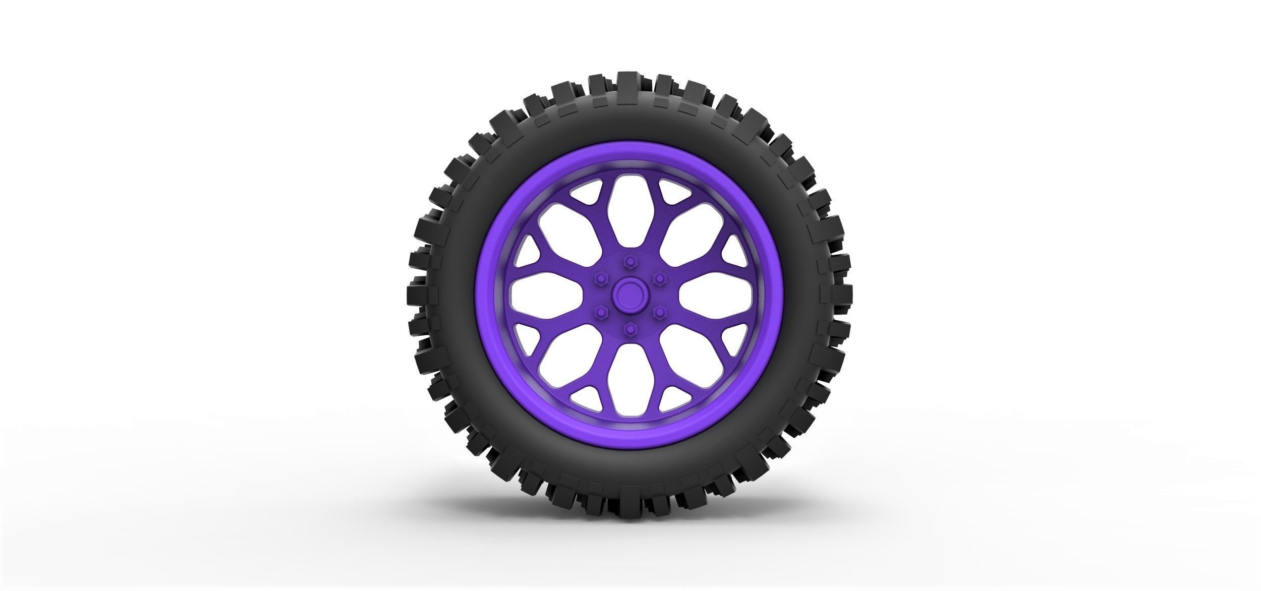Offroad wheel for lifted trucks 3D print model_4