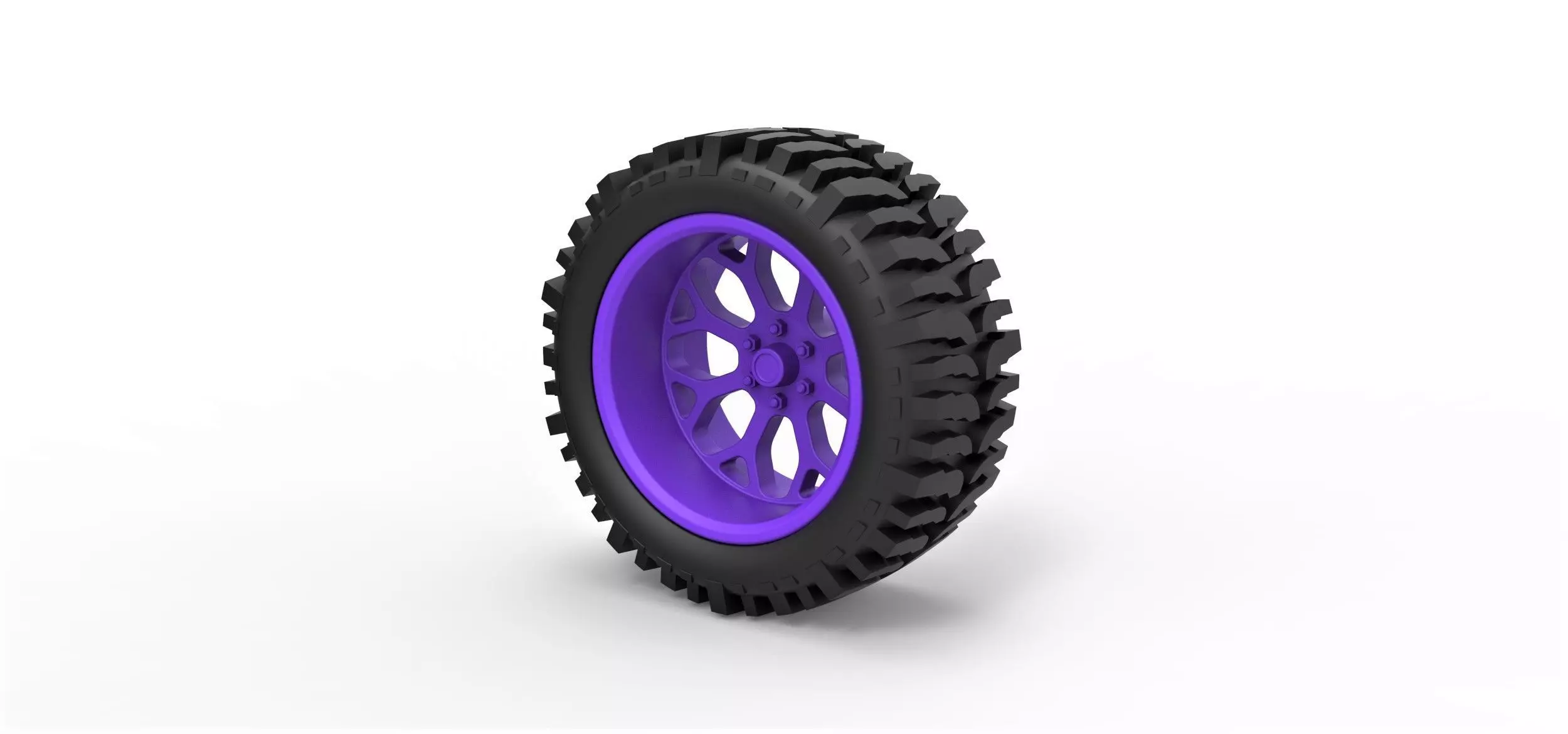 Offroad wheel for lifted trucks 3D print model_0