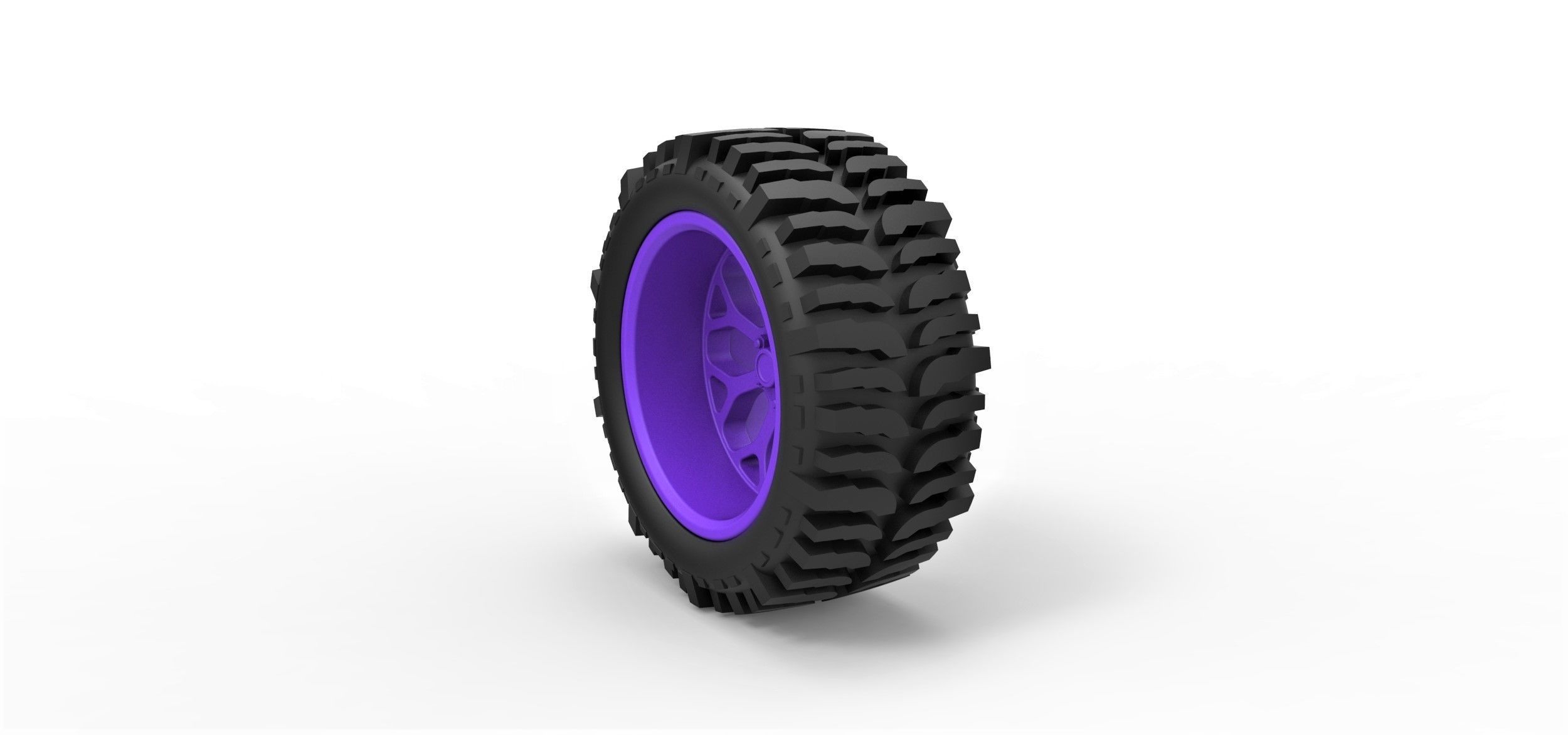 Offroad wheel for lifted trucks 3D print model_1