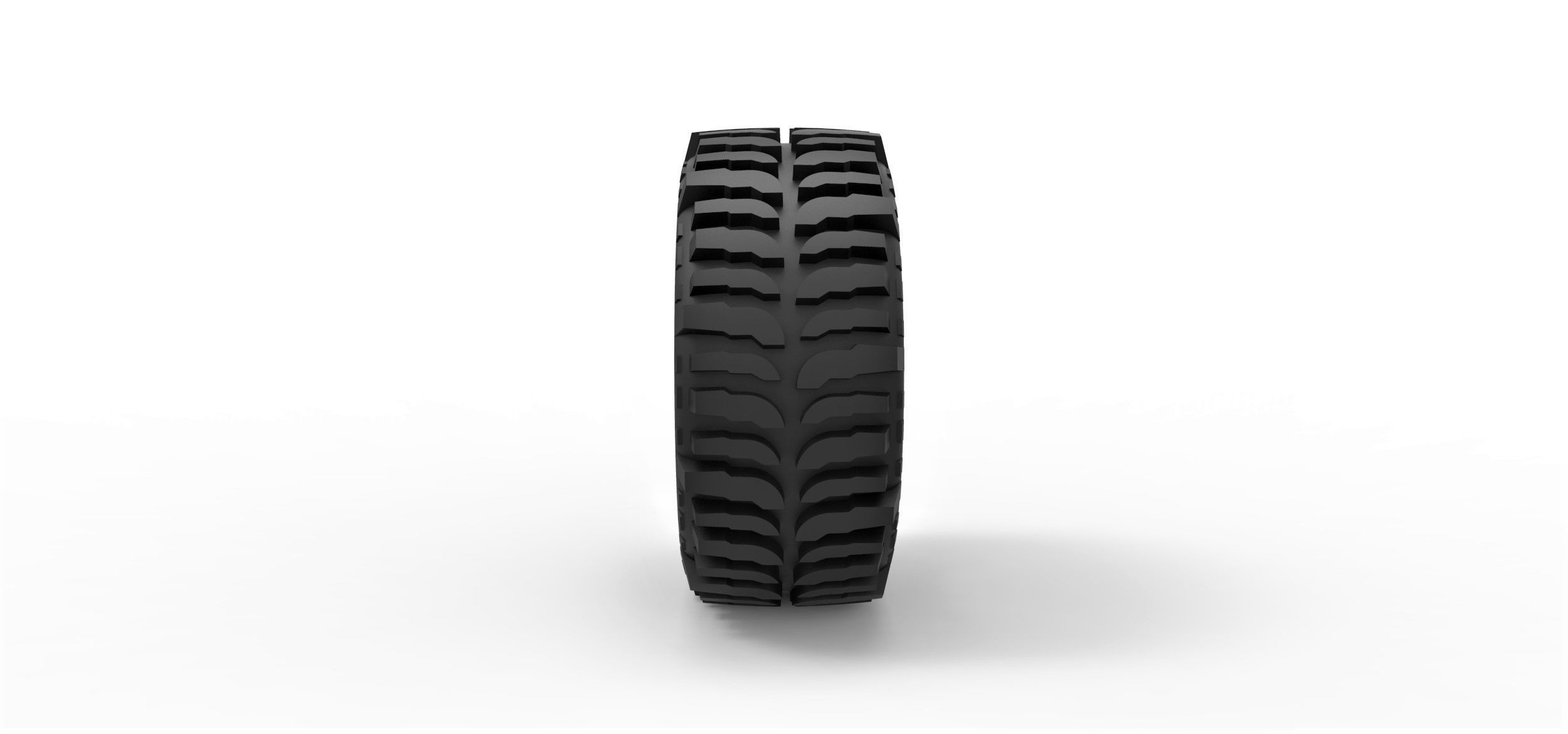 Offroad wheel for lifted trucks 3D print model_2
