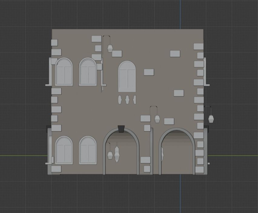 House for Game Low-poly 3D model_17