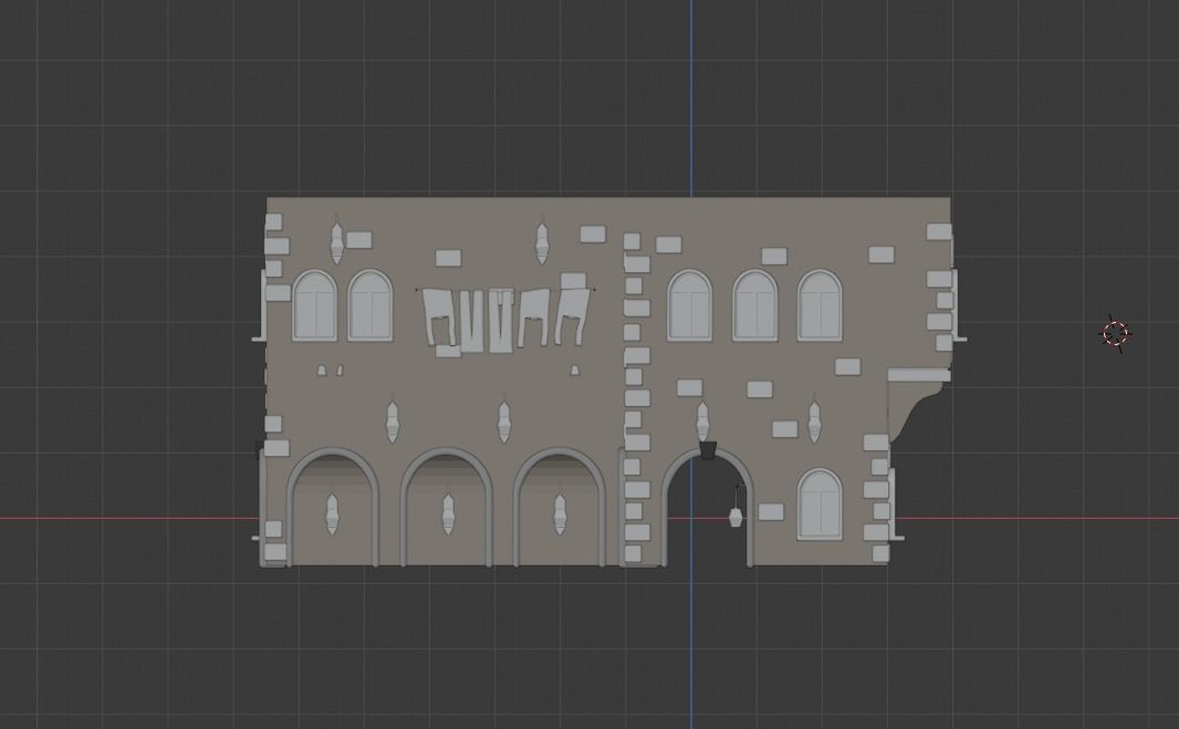 House for Game Low-poly 3D model_16