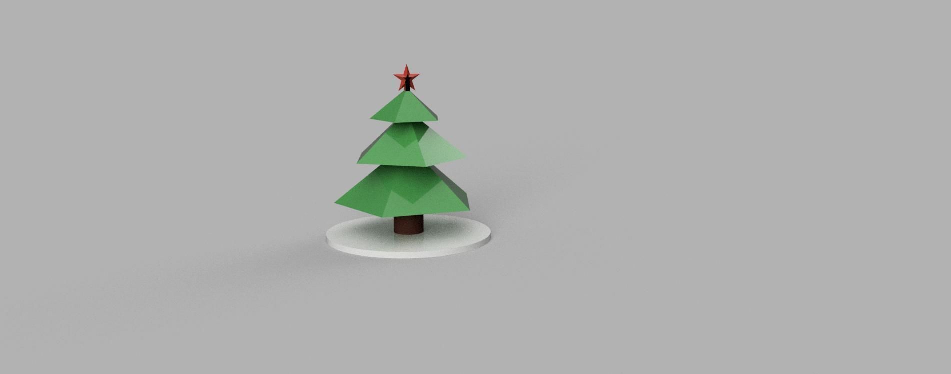 Snowmen and Christmas tree 3D print model_12