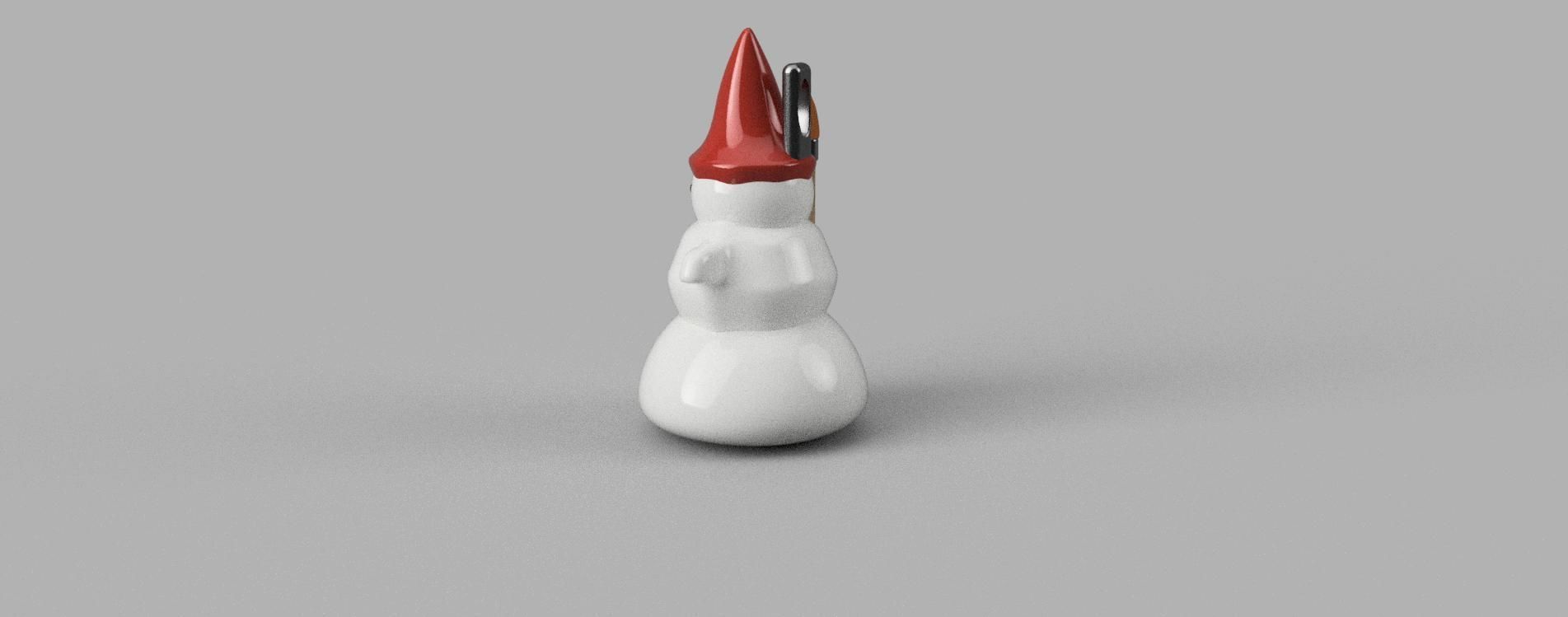 Snowmen and Christmas tree 3D print model_8