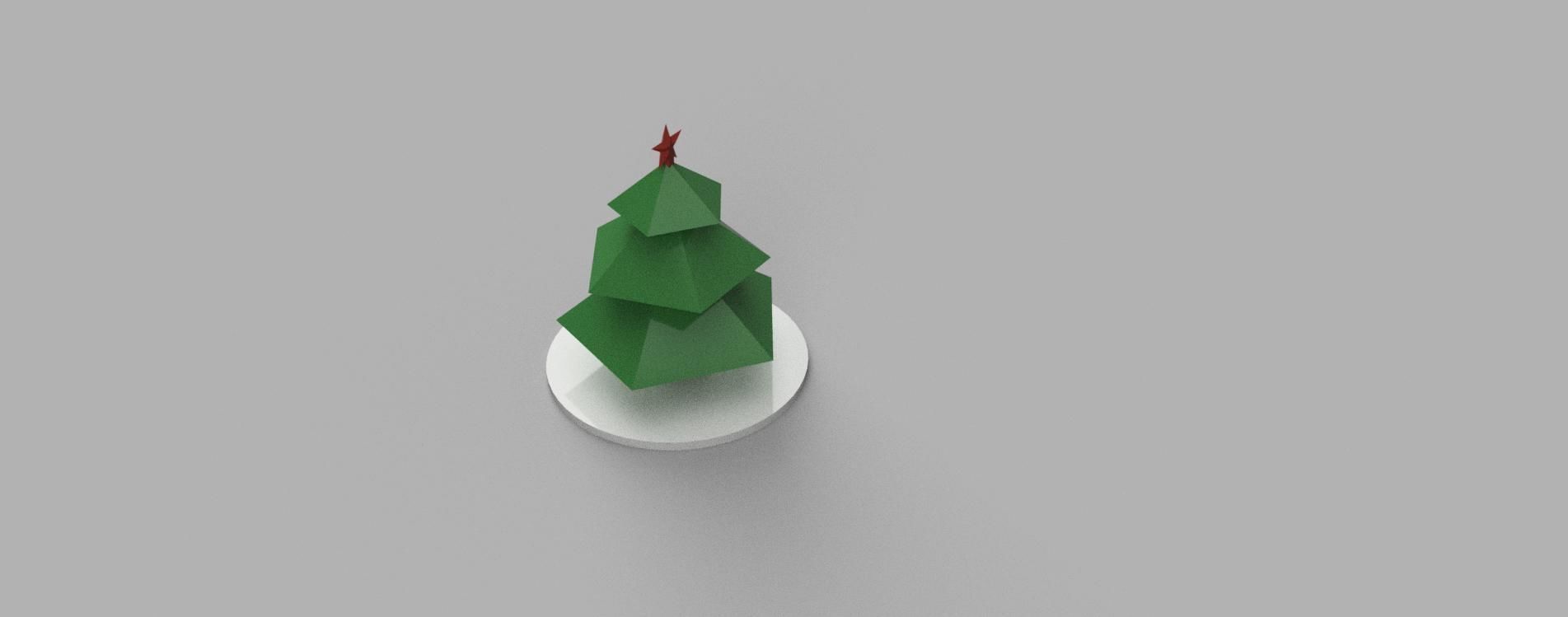 Snowmen and Christmas tree 3D print model_13